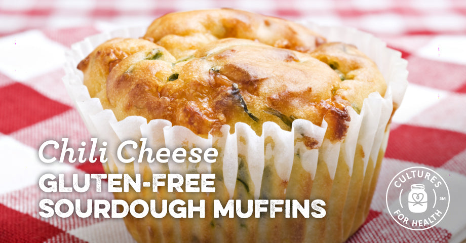 Recipe: Gluten-Free Sourdough Chili Cheese Muffins