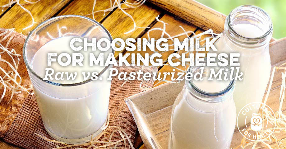 Choosing Milk For Making Cheese: Raw Milk vs. Pasteurized Milk