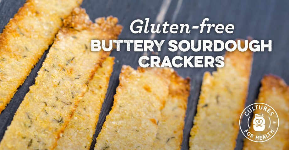 Recipe: Gluten-free Buttery Sourdough Crackers