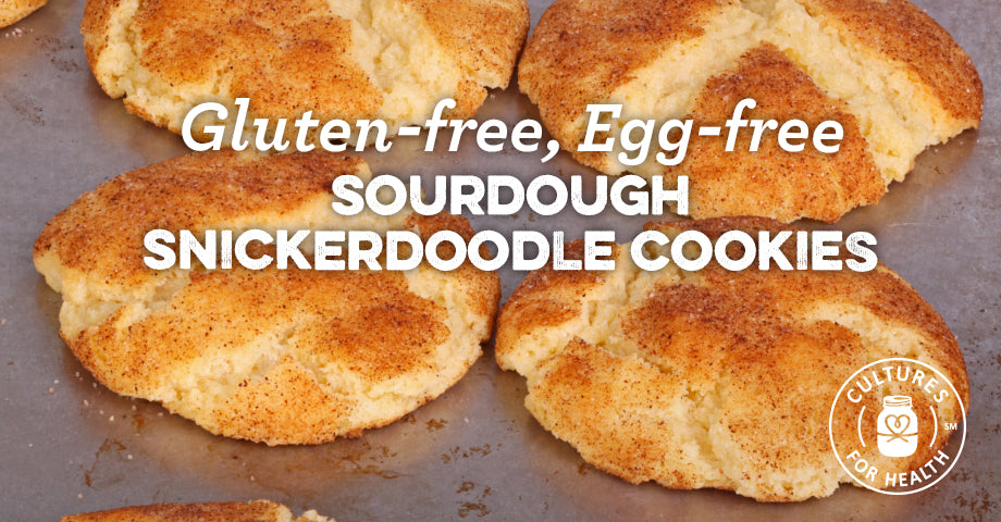 Recipe: Gluten-free, Egg-free Sourdough Snickerdoodle Cookies