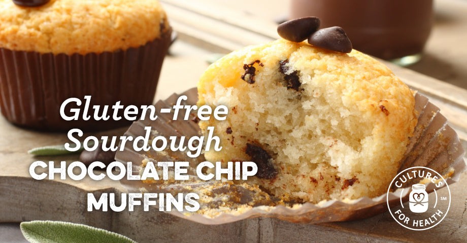 Recipe: Gluten-Free Sourdough Chocolate Chip Muffins