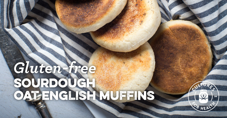 Recipe: Gluten-free Sourdough Oat English Muffins