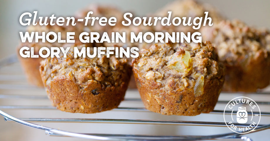 Recipe: Gluten-Free Sourdough Whole Grain Morning Glory Muffins