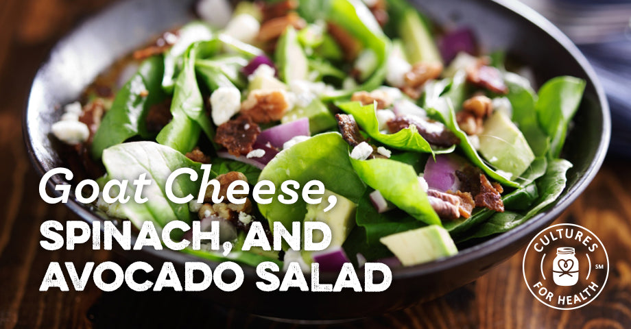 Recipe: Goat Cheese, Spinach, and Avocado Salad
