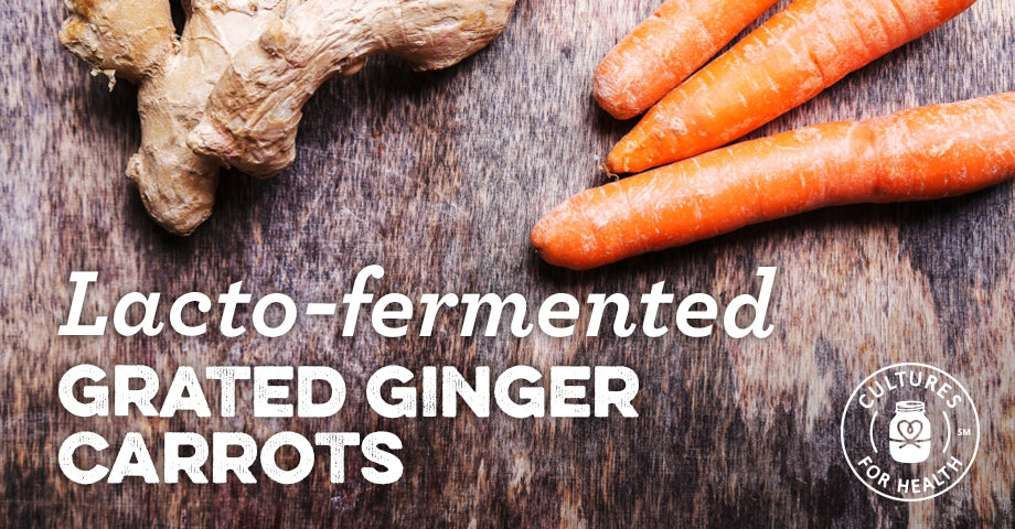 Recipe: Lacto-Fermented Grated Ginger Carrots