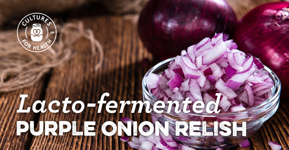 Recipe: Lacto-fermented Purple Onion Relish