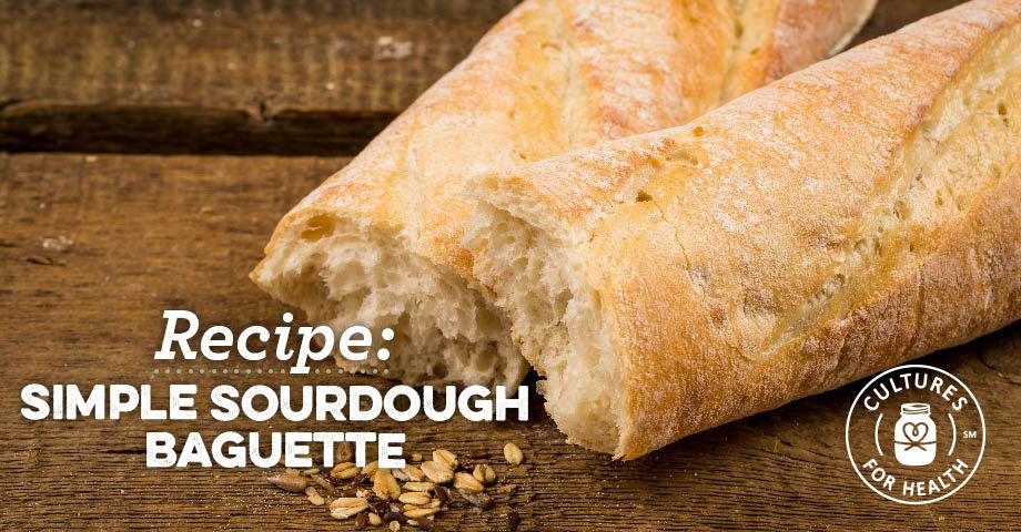 Recipe: Simple Sourdough Baguette