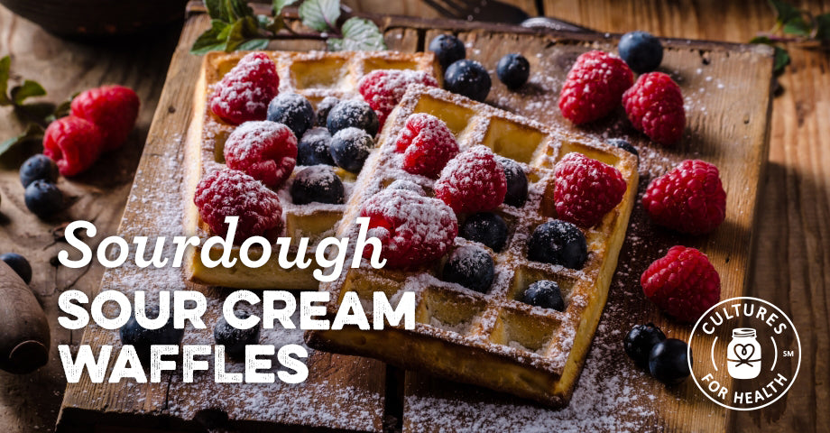 Recipe: Sourdough Sour Cream Waffles