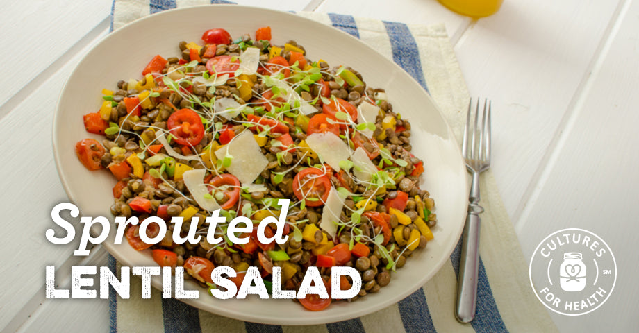 Recipe: Sprouted Lentil Salad