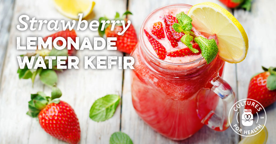 Recipe: Strawberry Lemonade Water Kefir