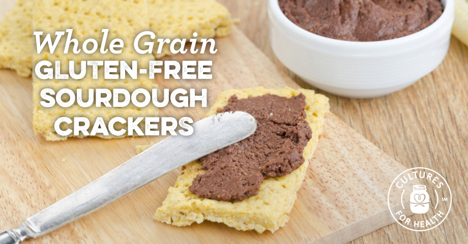 Recipe: Whole Grain Gluten-free Sourdough Crackers