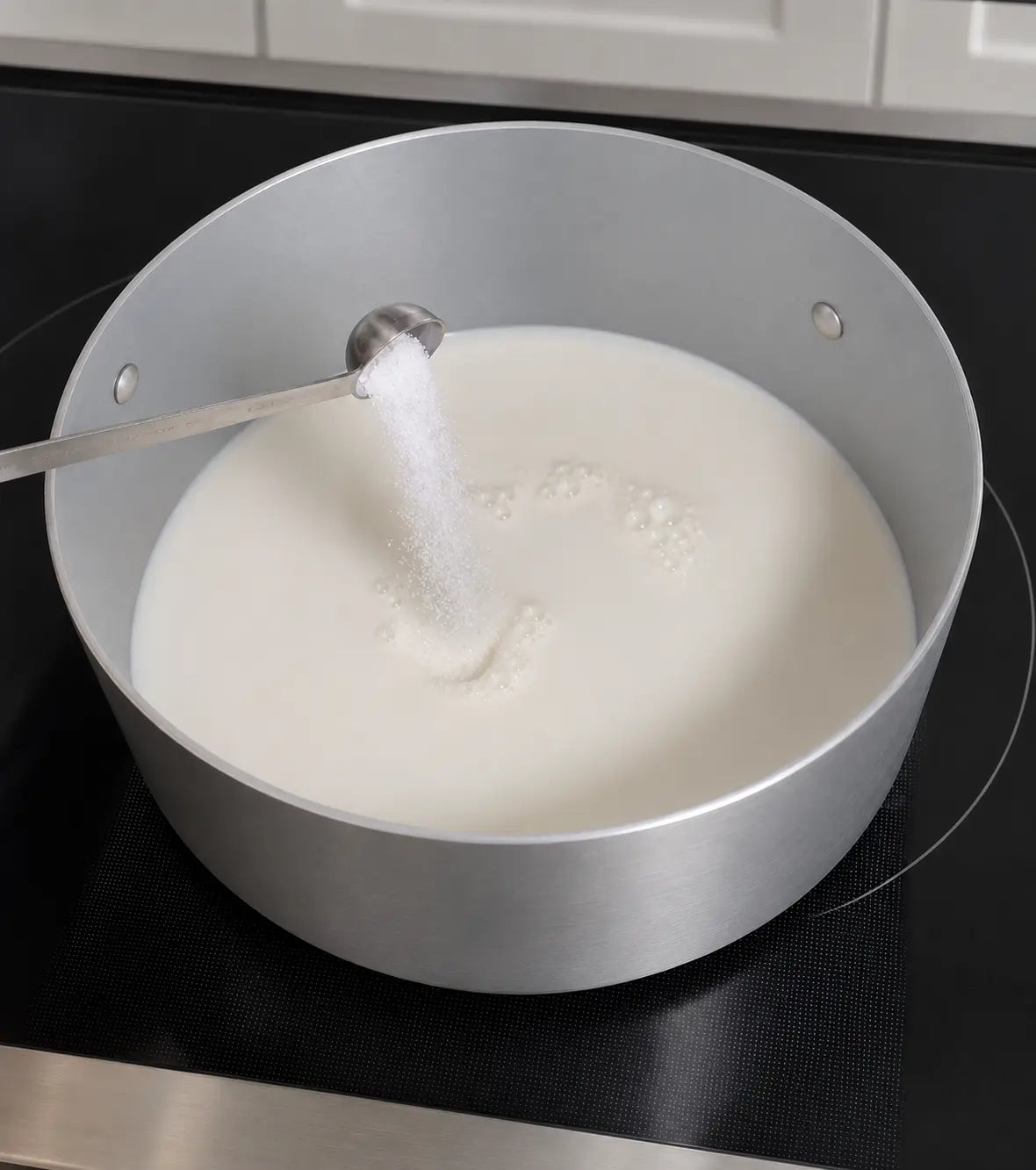 Citric acid added to milk