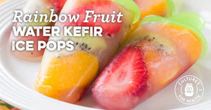  RAINBOW FRUIT WATER KEFIR ICE POPS recipe