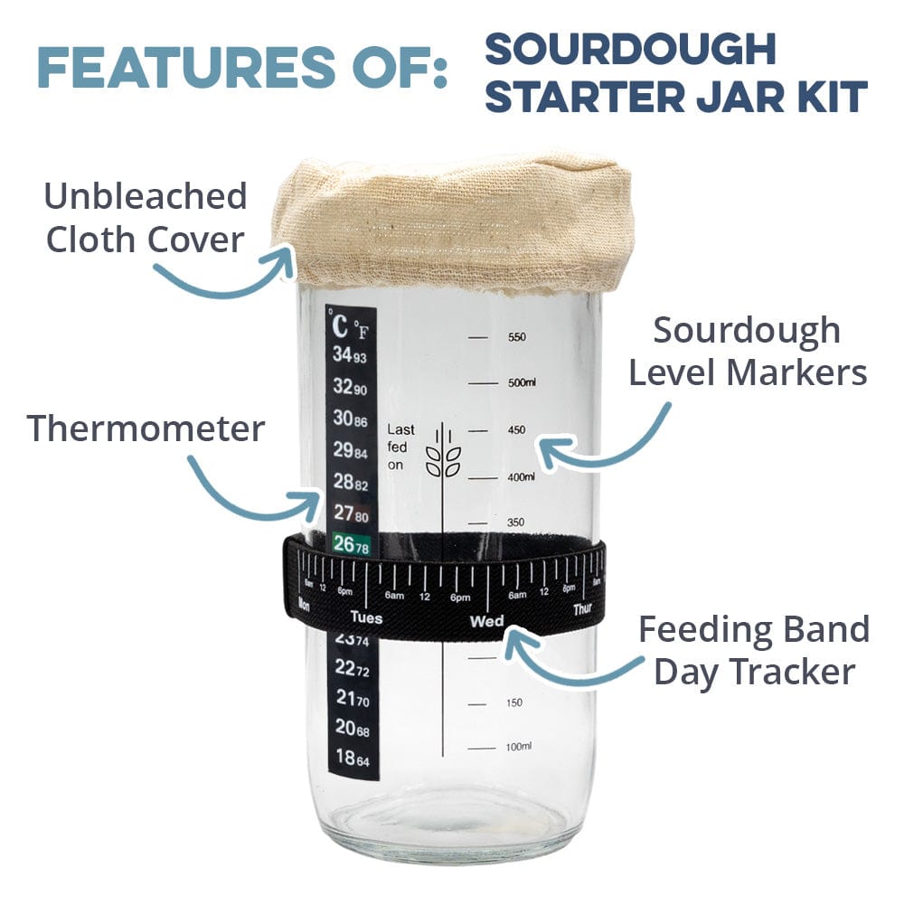 Sourdough San Fransisco Sourdough Starter Jar Kit