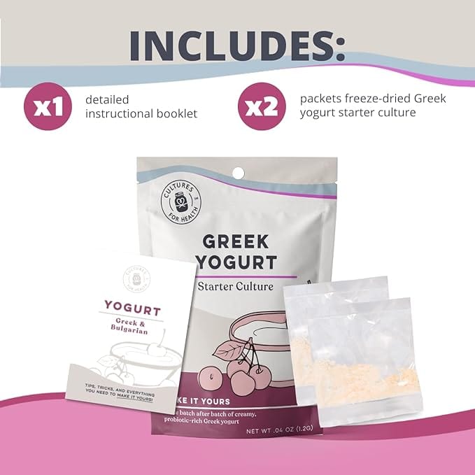 Yogurt Greek Yogurt Starter Culture Inclusions