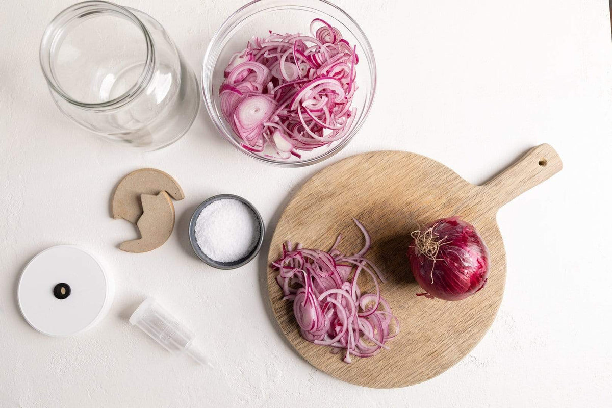 Sliced Onions for Fermentation