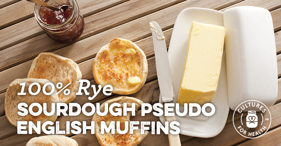 Recipe: 100% Rye Sourdough Pseudo English Muffins