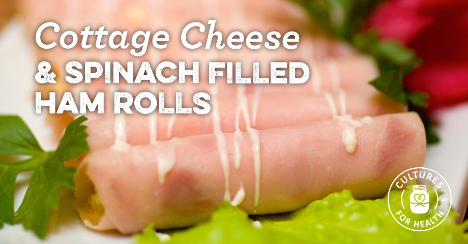 Recipe: Cottage Cheese And Spinach Filled Ham Rolls