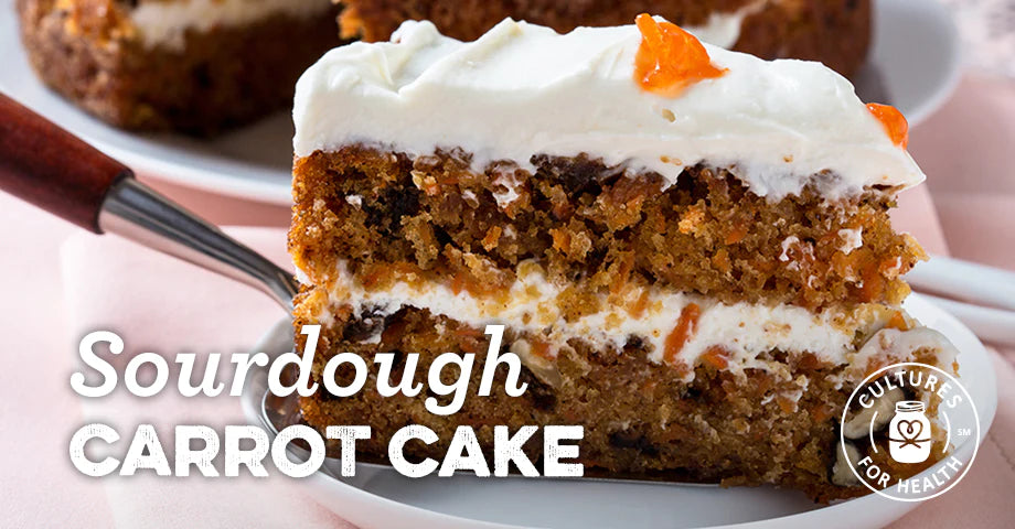 Recipe: Sourdough Carrot Cake with Cream Cheese Frosting