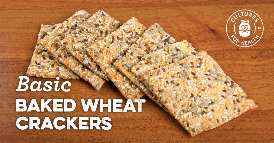Recipe: Basic Baked Wheat Crackers