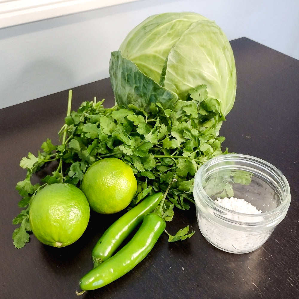 Spicy Cilantro Lime Sauerkraut Recipe