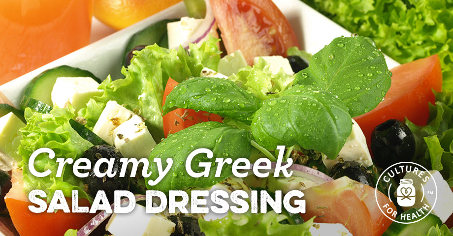 Recipe for the Best Creamy Greek Salad Dressing