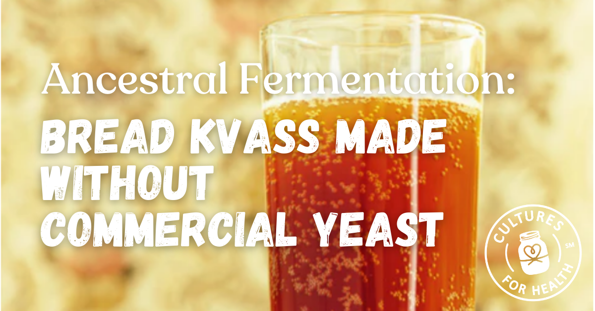 Ancestral Fermentation: Bread Kvass Made Without Commercial Yeast | Cultures for Health Journal