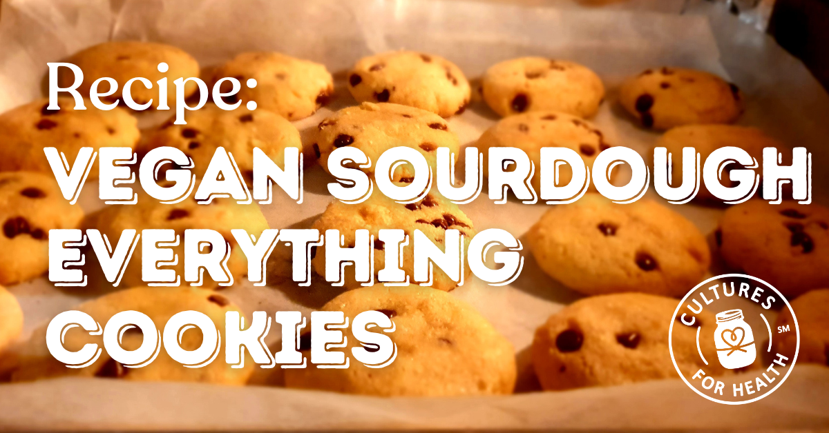 Recipe: Vegan Sourdough Everything Cookies