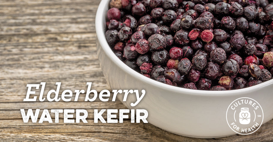 Recipe: Elderberry Water Kefir