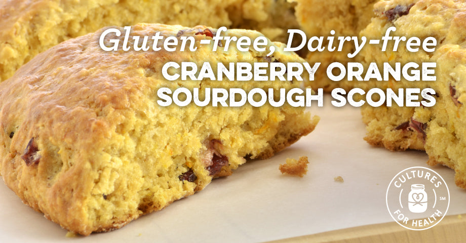 Recipe: Gluten-Free, Dairy-Free Cranberry-Orange Sourdough Scones