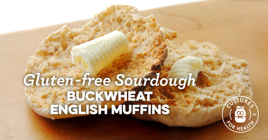 Recipe: Gluten-free Sourdough Buckwheat English Muffins