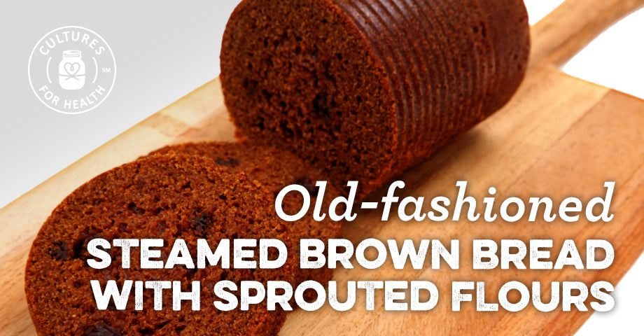 Recipe: Old-fashioned Steamed Brown Bread with Sprouted Flours