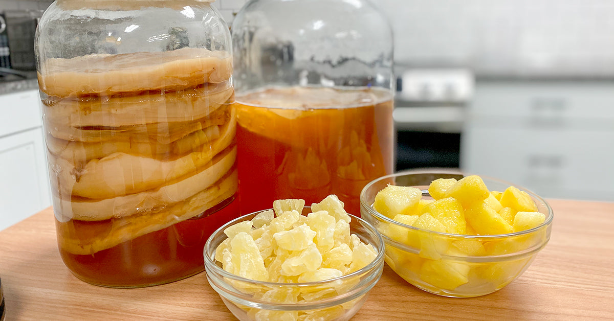 Simple, Healthy Pineapple Kombucha Recipe