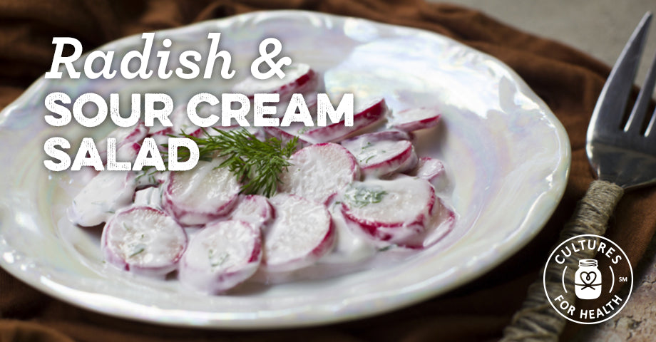 Recipe: Radish And Sour Cream Salad