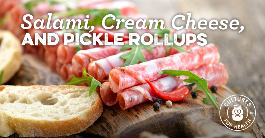 Recipe: Salami, Cream Cheese, and Pickle Rollups