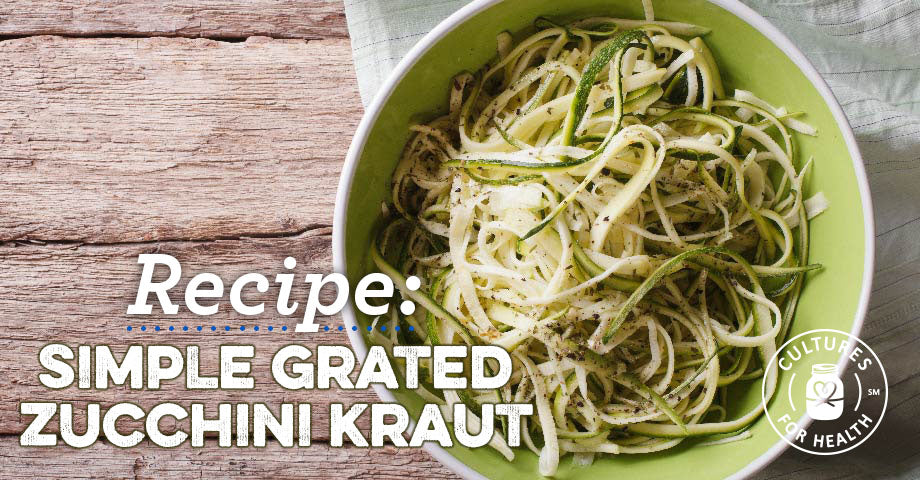 Recipe: Simple Grated Zucchini Kraut