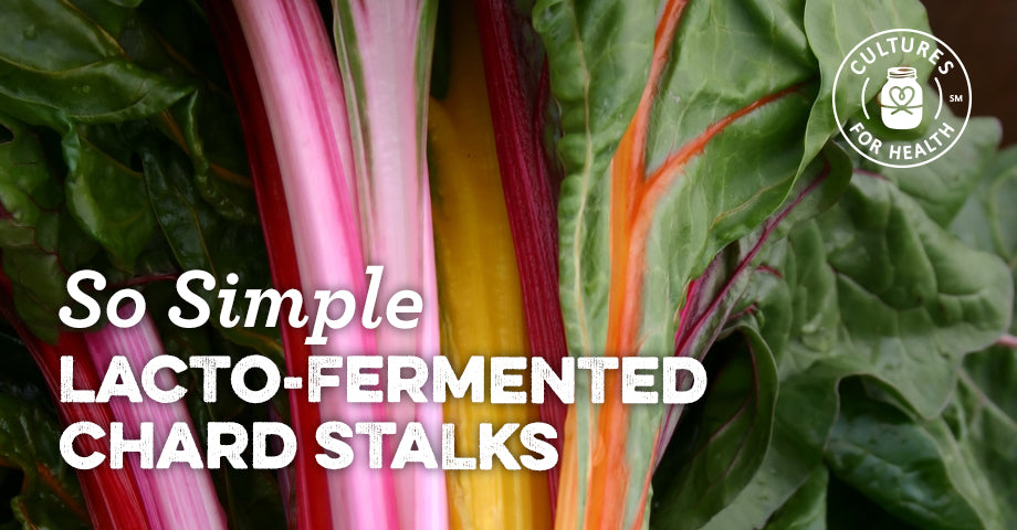 Recipe: Lacto-fermented Chard Stalks