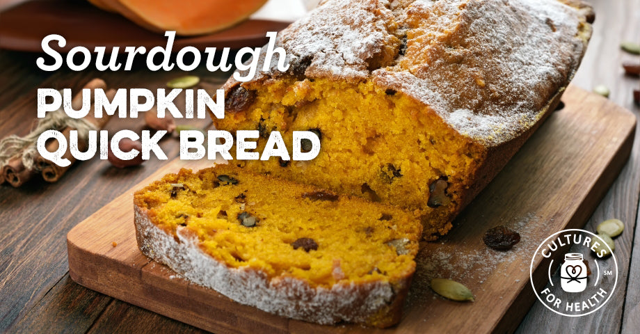 Sourdough Pumpkin Quick Bread Recipe - Cultures For Health