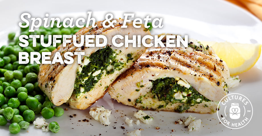 Spinach- and Feta-Stuffed Chicken Breast Recipe - Cultures For Health