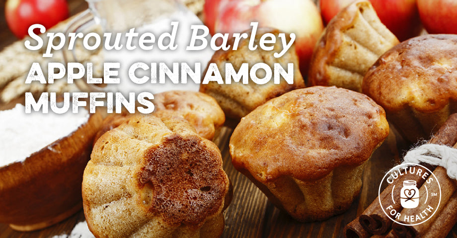Recipe: Sprouted Barley Apple Cinnamon Muffin