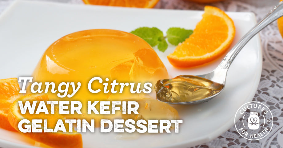 Recipe: Tangy Citrus Water Kefir Gelatin Dessert