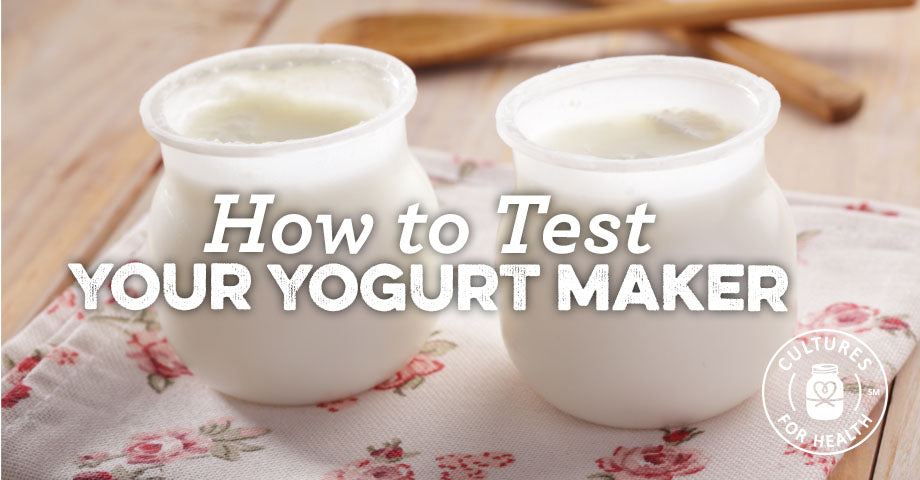 Testing Your Yogurt Maker
