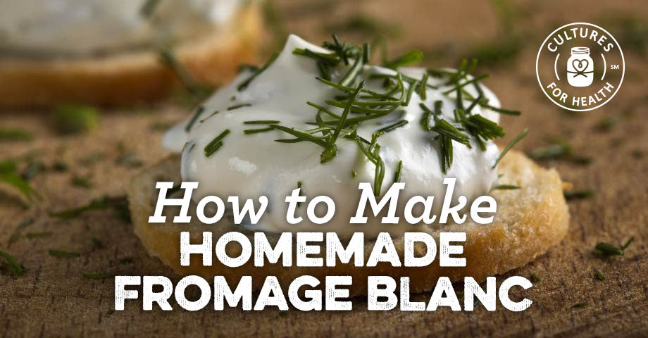 Fromage Blanc Recipe, Cheese Maker Recipes