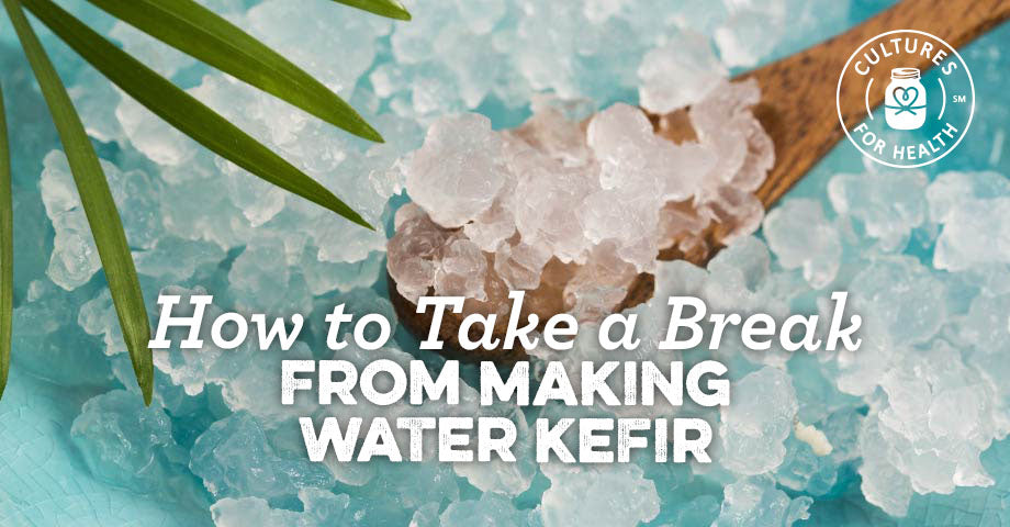How To Take A Break From Making Water Kefir