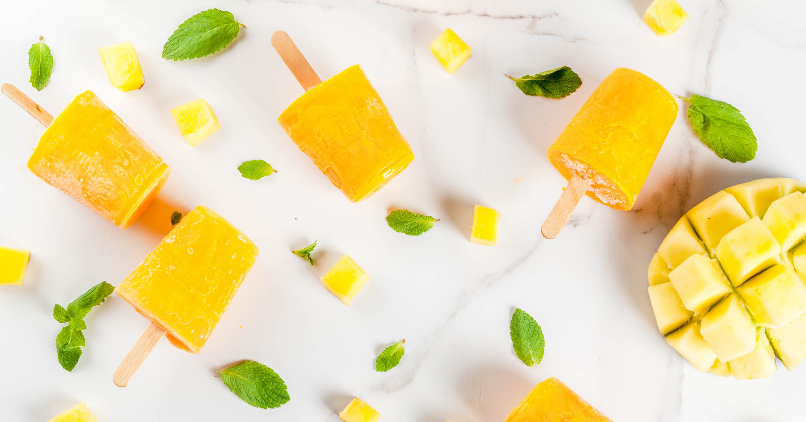Our Exclusive Summer Mango Mint Water Kefir Popsicles