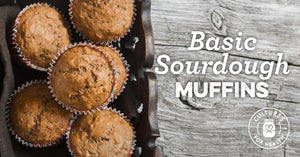 Basic sourdough muffin recipe