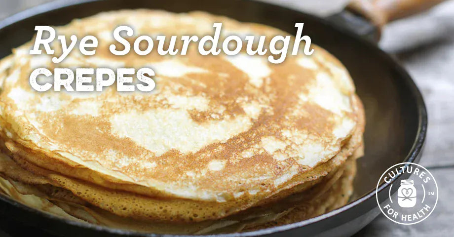 Rye sourdough crepes