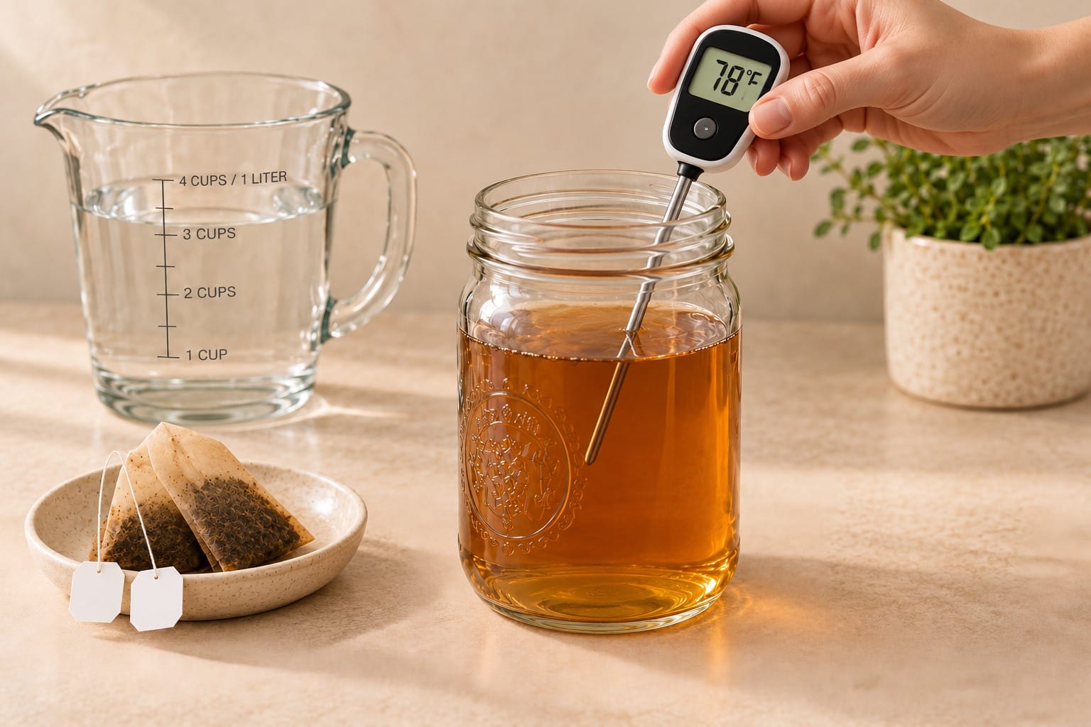 Cool and remove the tea