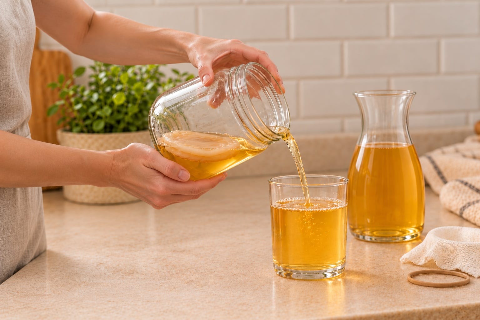JUN brewing step 5: Pour, save and repeat