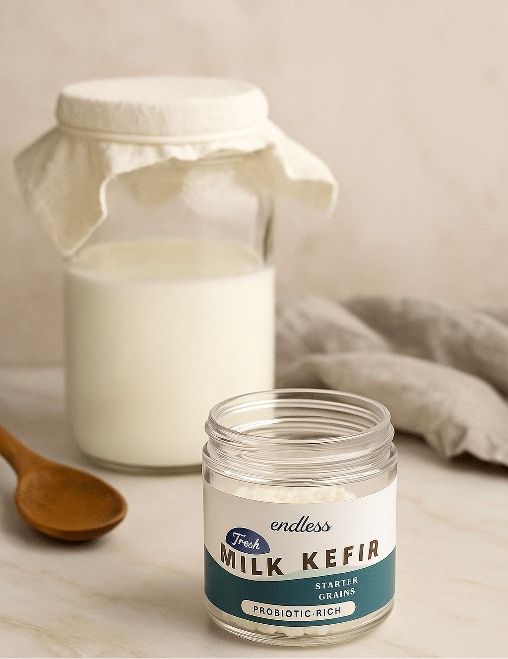 Mini Kefir Endless® Fresh Milk Kefir Grains - Cultures For Health